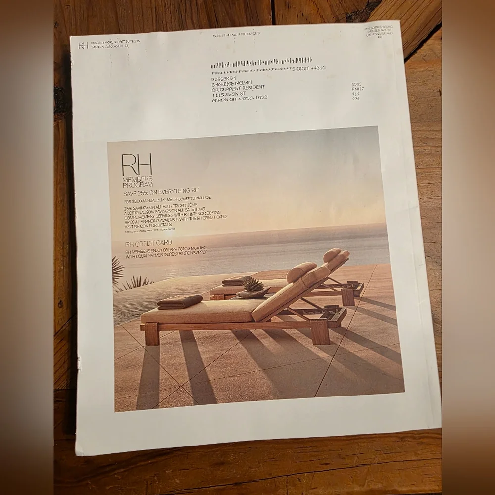 RH restoration hardware 